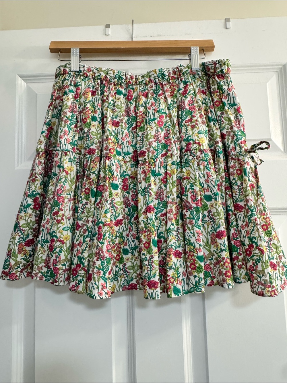J. Crew x Liberty print collab skirt - Floral Tiered Cotton Skirt- like new!